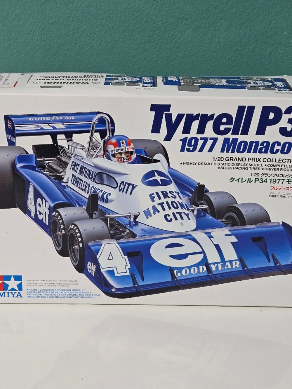 Tamiya Tyrrell P34 1977 Monaco GP 1/20 Plastic Model Car Kit